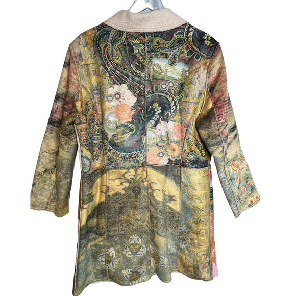 Alberto Makali XL NWT Boho Patchwork Coat - Picture 2 of 9